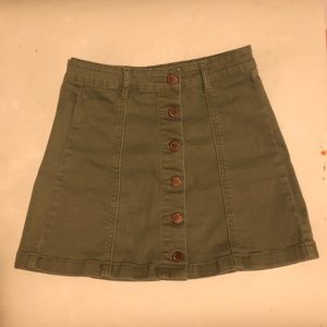Forever 21 Olive Skirt
